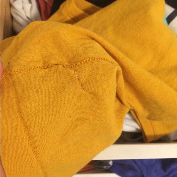 Free people muscle mock neck stripe tank yellow xs - Picture 5 of 5